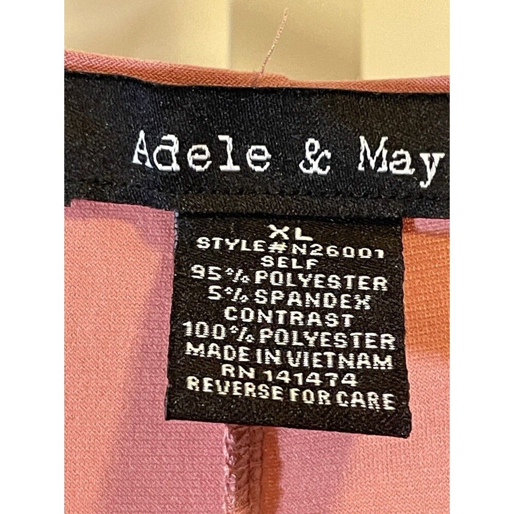 Adele & May Blouse Dusty Pink Rhinestone Accent XL - Picture 3 of 4